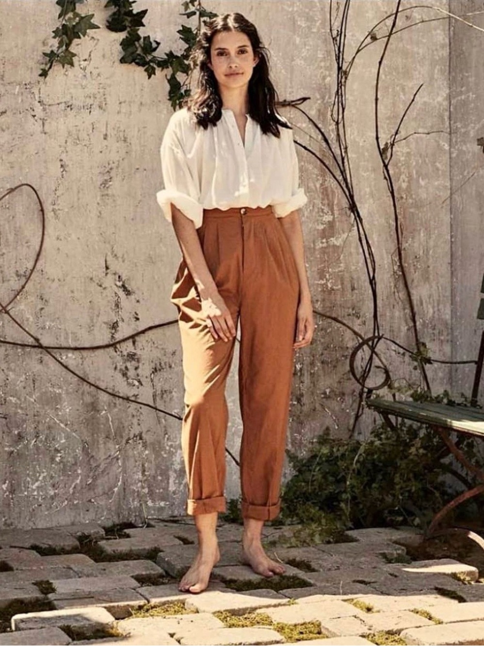 DÔEN Zora Pants Color Earth Size 6